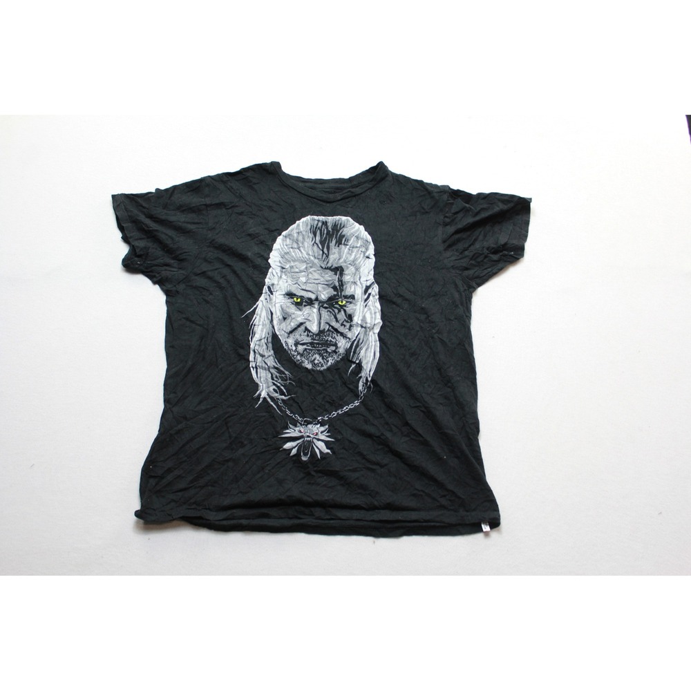 Jinx The Witcher Wild Hunt Shirt Mens Medium Black Excellent Geralt Graphic Tee